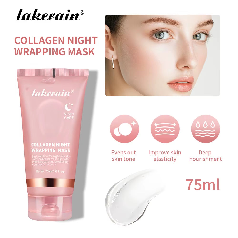 Korean Deep Collagen Mask Peel off Mask Face anti Wrinkle Lifting Skin Care Masks Bio Pack Night Wrapping Woman Overnight Skin