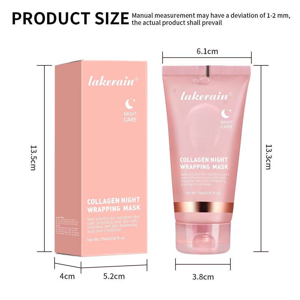 Korean Deep Collagen Mask Peel off Mask Face anti Wrinkle Lifting Skin Care Masks Bio Pack Night Wrapping Woman Overnight Skin